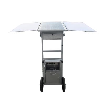 China Portable Metal Cabinet Solar Phone Charging Station Cart PT26B for sale