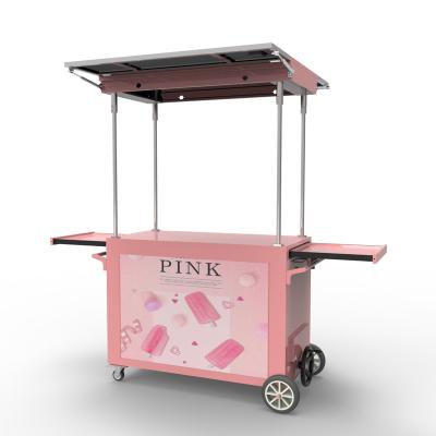 China Ice Cream Cart Retail Cart With Solar Fridge PT04G for sale