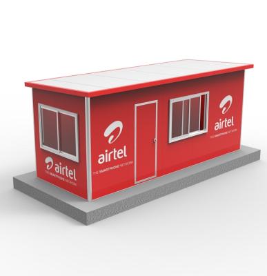 China Office Buildings Airtel Sandwich Panel Prefab Corporate Housing for sale