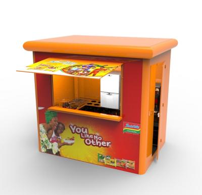 China Outdoor Metallic Folding House Indomie Food Kiosk for sale