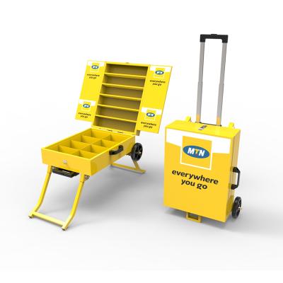 China Airtel MTN Environmental Friendly Brand Portable Telecom Service Metal Trolley Box for sale