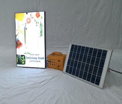 China Indoor Outdoor Solar Power LED Advertising Light Box for sale