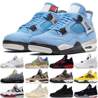 China 2022 Hot Selling OG High Quality Basketball Shoes 4 Retro 4s Cushioning Multiplied Cat University Blue Fire Red Black Men's AJ Fashion 4 Sneakers for sale