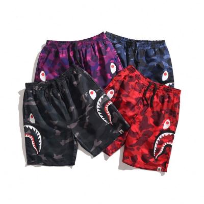 China Wholesale Custom Hot Shark QUICK DRY Printing Men's Casual Sports Camouflage Cargo Shorts for sale