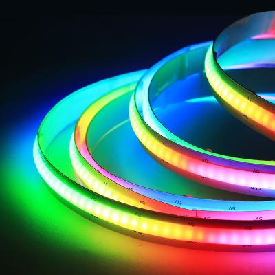 China Hotel 24V 2700K 3000K 4000K 6000K Flexible White Silicone Tube COB LED FOB Strip for sale