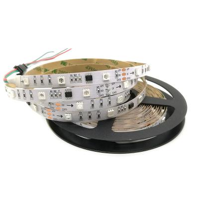 China Addressable Hotel RGB WS2811 LED Strip Black LED Pixel Strip Light 30LED 10pixel 12V for sale