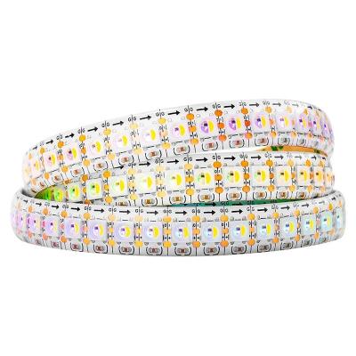 China Addressable Hotel Color WS2812B LED Strip 144LED 144pixel 5V White PCB And Black PCB for sale