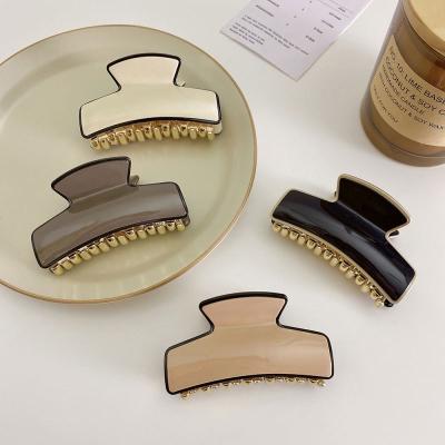 China New Fashion Women Hair Accessories Acetate Custom Made Acrylic Stylish CLARMER Hair CLARMER Hook Shark Hairpin Hair Tail Clip Claw for sale