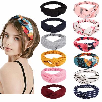 China Colorful wrap hair band twist knot hair wear wrap hair accessories lady women lady accessories twist knot hair band hair wrap makeup hair accessories wear accessory for sale