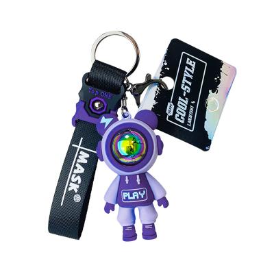 China Net Key Chain Female Exquisite Cute Satchel Bear Lightning Couples Decoration Gift Celebrity Doll Boy Car Pendant Key Ornaments Nice Key Chains for sale