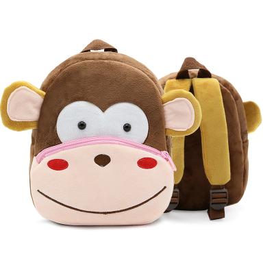 China Cute 3d Cartoon Zoo Kids Animal Backpack Plush Baby Solar Panel Kid Animal Shoulders Backpack Bag for sale