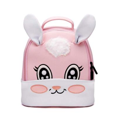 China Solar Panel Toddler Kids Backpack 3D Cute Zoo Butterfly Cartoon Animal School Children Pre Backpack (Pink) for sale