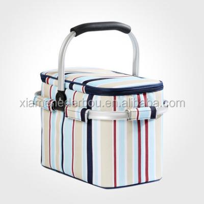 China Picnic Basket Set Picnic Basket Insulated Packing With Cooler Compartment for sale