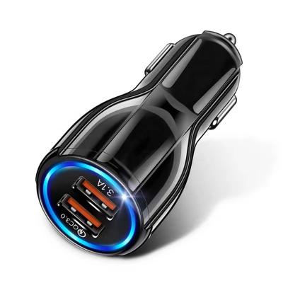 China Mobile Phone QC 3.0 Fast Charging Car Charger For iPhone And Samsung , 6A Usb Car Charger for sale