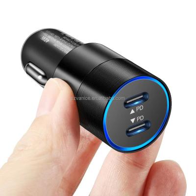 China 38w Cell Phone Car Chargers With Mini Fast Phone Usb C Cable Wholesale Mobile Charging Palladium Adapter Car Charger For Iphone for sale