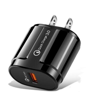 China Quick Charge QC3.0 Wall Adapter Quick Charge QC3.0 Mobile Phone Charger 18W 3A Plug Mobile Phone EU/USA Charger for sale