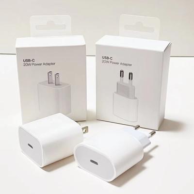 China Mobile Phone Eu Plug Us Type C 20w 18w Palladium Wall Charger Type-C 20w USB-c Power Usb Adapter For Iphone 12/11 Fast Charger for sale