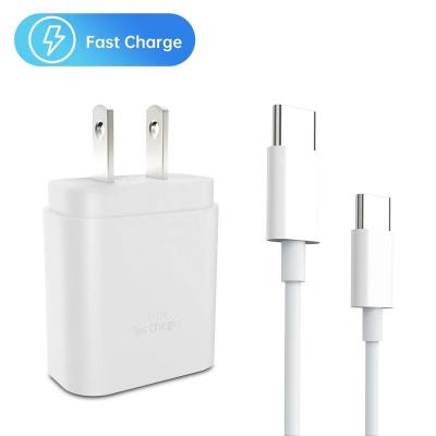 China Super Fast Charging Mobile Phone Usb C Power Adapter Palladium 25w Wall Charger For Samsung Galaxy Note10 Travel Adapter Charger for sale