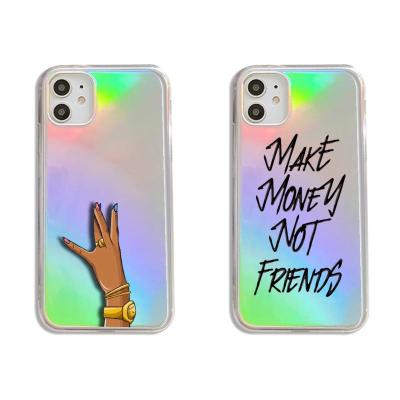 China Anti-drop for iphone 11/12 pro 11Pro/12Pro mini 7 max 8 plus cases for iphone X XR black girl rainbow phone cases covers for sale