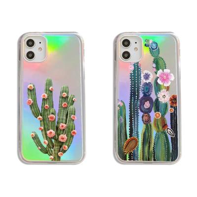 China Anti-drop for iphone 11/12 pro 11Pro/12Pro mini 7 max 8 plus cases for iphone X XR cute cactus cartoon phone cases covers for sale