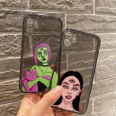 China Anti-drop for iPhone 12 11 pro mini 7 max 8 plus cases for iPhone X XR XS Max devil woman girl phone aesthetic cases cover for sale