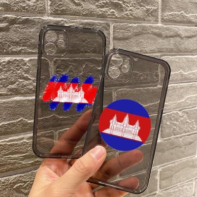 China Anti-drop for iPhone 12 11 pro mini 7 max 8 plus case for iPhone X XR XS Cambodia flag max phone cases cover for sale