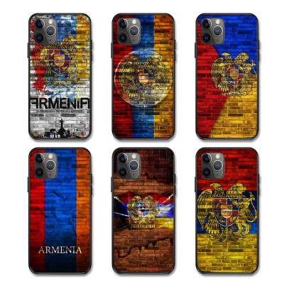 China Anti-fall Armenian Flag Shock Proof TPU Designer Funda Para Sublimation Mobile Phone Ultra Thin Soft Case For iPhone 12 11 Pro Max for sale