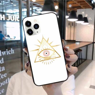 China 2021 New Fashion Anti-fall Eco-Friendly Soft TPU Phone Case Evil Eye Soft Phone For Max 11 Pro Case iPhone 12 Case for sale