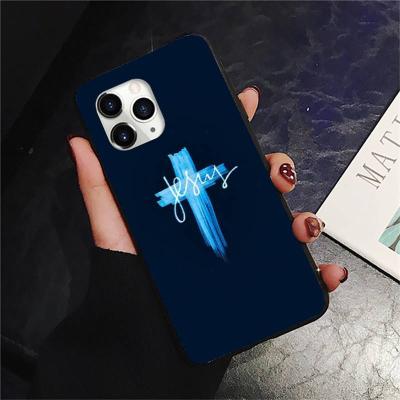 China Anti-fall Art Jesus Christ Cross Envelope handphone phone case cover for iphone 11 12 13 max xs xr xs shockproof for sale