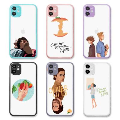 China Anti-drop for iphone 11/12 pro mini 7 max 8 plus case for iphone X XR call me by your name film Matte Transparent Phone Cases Cover for sale