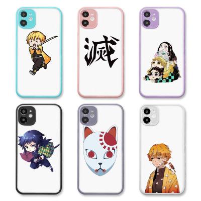 China Anti-drop for iphone 11/12 pro mini 7 max 8 plus cases for iphone X XR XS Max transparent phone cases Demon Slayer Comics Matte covers for sale