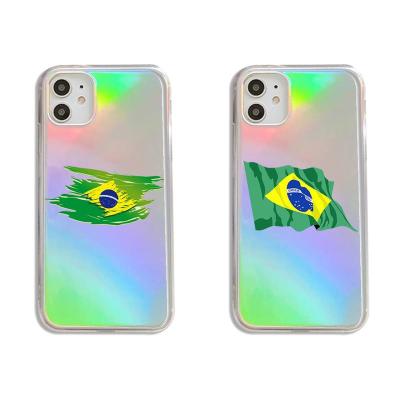 China Anti-drop for iphone 11/12 pro 11Pro/12Pro mini 7 max 8 plus case for iphone X XR Brazil Brazilian flag phone cases covers for sale