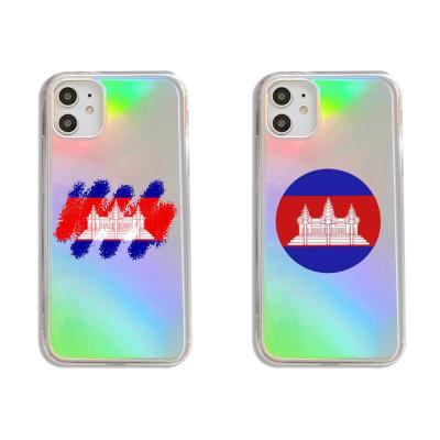 China Anti-drop for iphone 11/12 pro 11Pro/12Pro mini 7 max 8 plus cases for iphone X XR Cambodia flag phone cases covers for sale