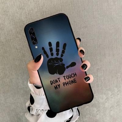 China Anti-drop Don't Touch My Phone Case For Samsung Galaxy Note 20 A51 A52 A71 A50 A12 A72 A21s A70 10 Fe S10 S21 S20 Ultra Plus Cover for sale