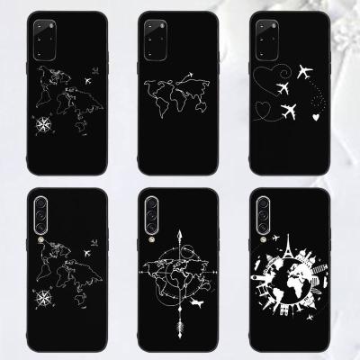 China Waterproof Anti-drop World Map Mobile Phone Protect 3d Sublimation Designer Mobile Phone Case For Samsung Galaxy A52 A51 S21 Ultra for sale