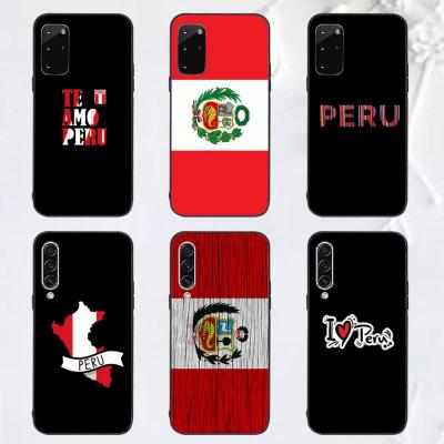 China Anti-drop For Samsung A32/A52 M02S/M31S S10 Case For Samsung Galaxy A12 S21 Ultra Note 20 Peru Flag Phone Case Cover for sale