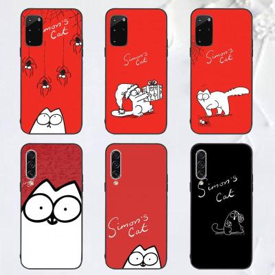 China Anti-drop For Samsung A32/A52 M02S/M31S S10 Case For Samsung Galaxy A12 S21 Ultra Note 20 Simon Cat Phone Case Cover for sale