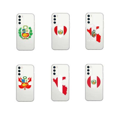 China Anti-fall For Huawei P40/P30 Pro Mate 20/40 Case For Huawei Pro 6 nova 8/7/5 SE Peru Flag Phone Case Cover for sale