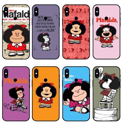 China Anti-drop For Xiaomi 11 10 pro 9 Se 8 Lite 6X Case For Redmi Note 5 7/8/6 pro 9 pro Max K30/20 Argentina Quino Mafalda Girl Phone Cases for sale