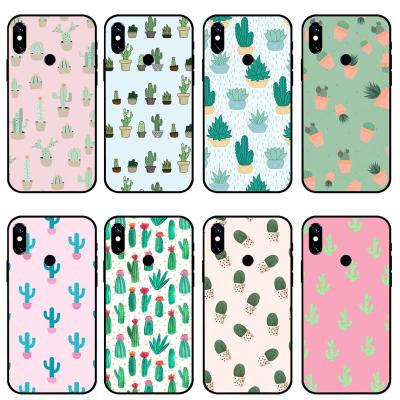 China Anti-drop For Xiaomi 11 10 Pro 9 Se 8 Lite 6X Case For Redmi Note 5 7/8/6 Pro Cactus 9 Pro K30/20 Max Cute Plants Phone Case Cover for sale