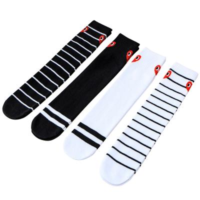 China Breathable Kids Stockings Popular Sales Kids Medium Socks Babies Striped Cotton Stock for sale