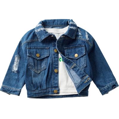 China Sustainable Kids Clothes Boys Denim Jacket Kids Denim Coat Boys Jacket for sale