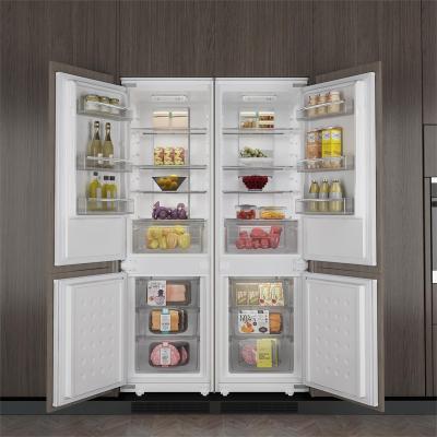 China COMPRESSOR ZUNGUI BCD-232WQB Factory Price Double Door Refrigerators Frost Free Build In Refrigerators For Homes for sale