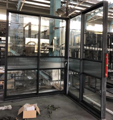 China EUROPEAN profile steel interior corner sliding door. for sale