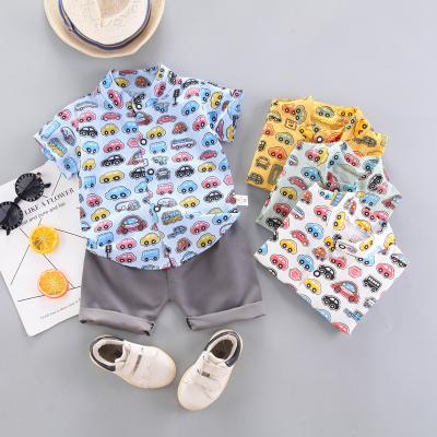 China Wholesale New Baby Suit Summer Printing Shirt Children Breathable Summer for sale