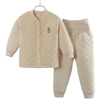 China Breathable Children Warm Suit Baby Jacket + Pants Pajamas 2 Sets for sale