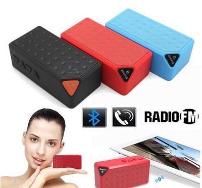 China X3 Mini Wireless Bluetooth Speaker HIFI Car Handfree Mic TF USB FM Micro SD Loud Subwoofer for sale