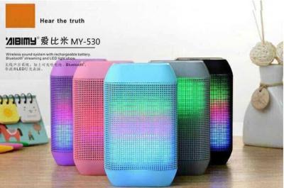 China MY530BT mini Wireless Bluetooth Mini subwoofer HIFI speaker with LED light USB TF Card for sale