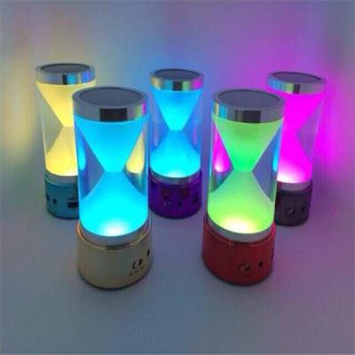 Chine Le haut-parleur de sablier de bluetooth de la MUSIQUE 2015 BT-18 avec la LED magique allume la carte de TF à télécommande à vendre