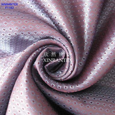 China F1152 garment lining 100% polyester taffeta jacquard dobby lining 64GSM 150CM for sale